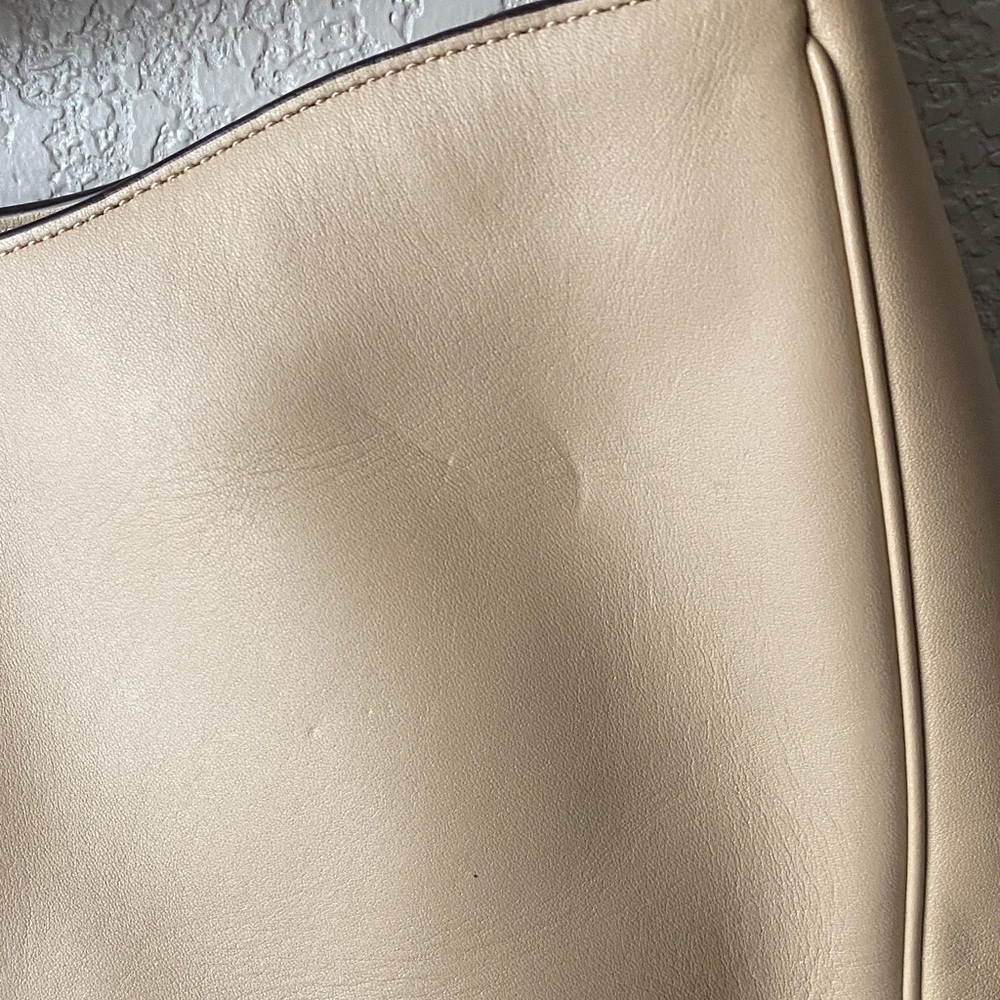 COACH Beachwood Beige Leather Snap NOMAD Hobo Shoulder Bag Purse #36026 - Picture 11 of 16